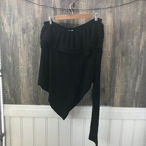 Sofia Jeans on shoulder long sleeve ribbed knit ruffle sweater size 2X  NWT
